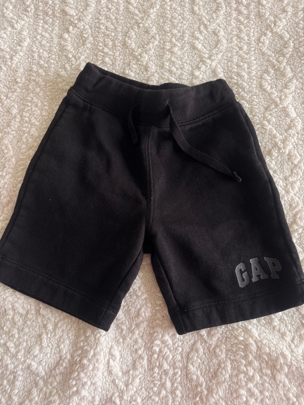 GAP Kids Black Logo Sweat Shorts